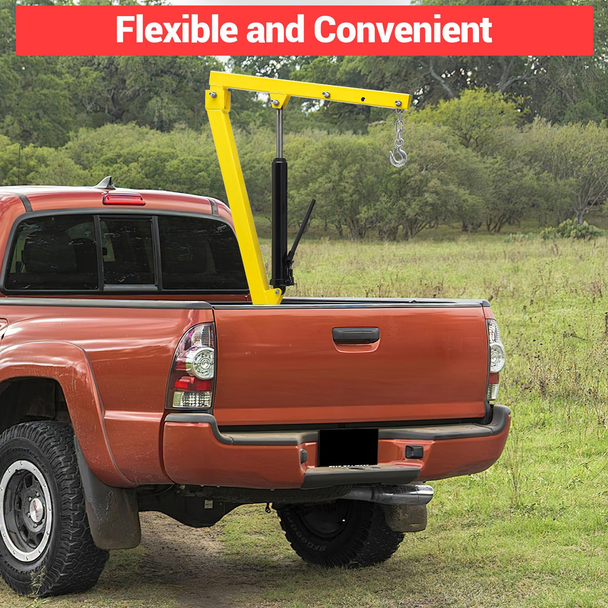 1000 LBS Hydraulic Truck-Mounted Crane with 360° Swivel K89993