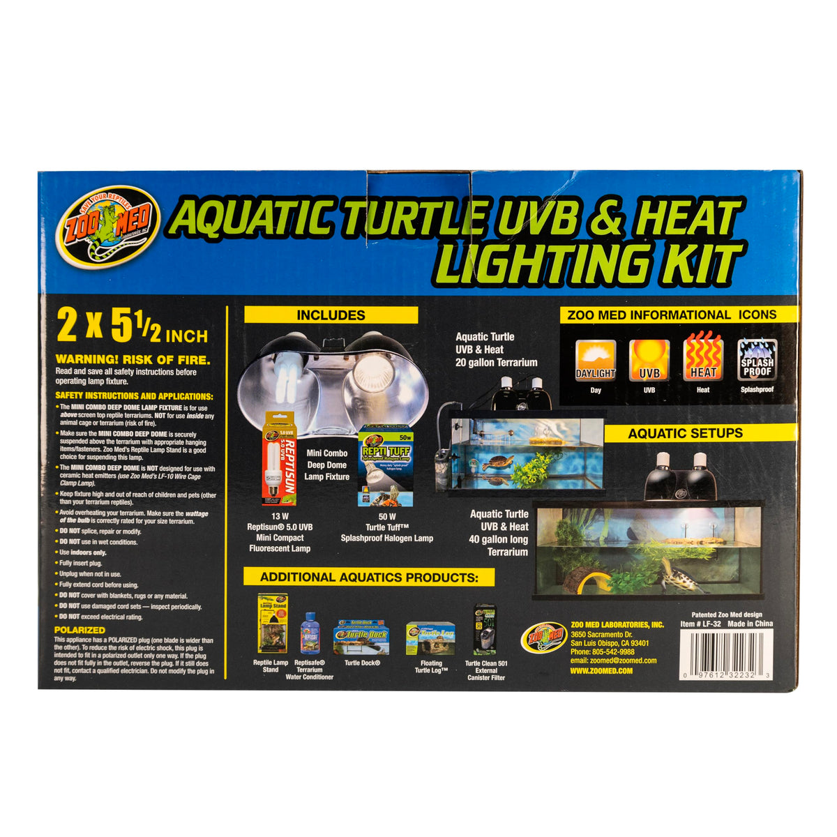 Aquatic Turtle UVB & Heat Lighting Kit U694