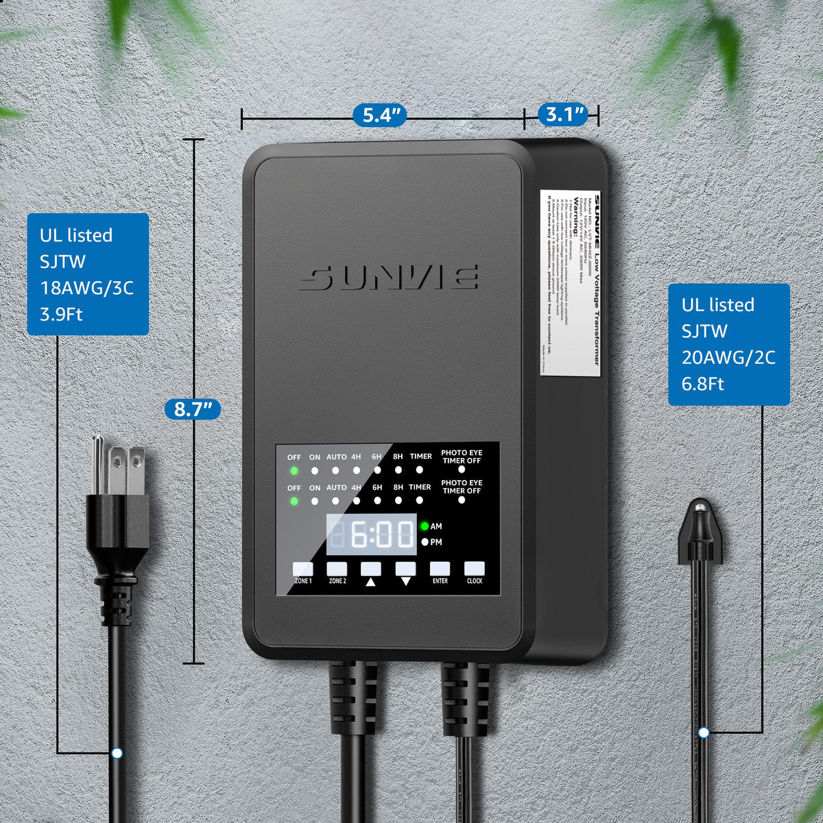 250FT 16/2 Low Voltage Wire and 200W Landscape Transformer E137