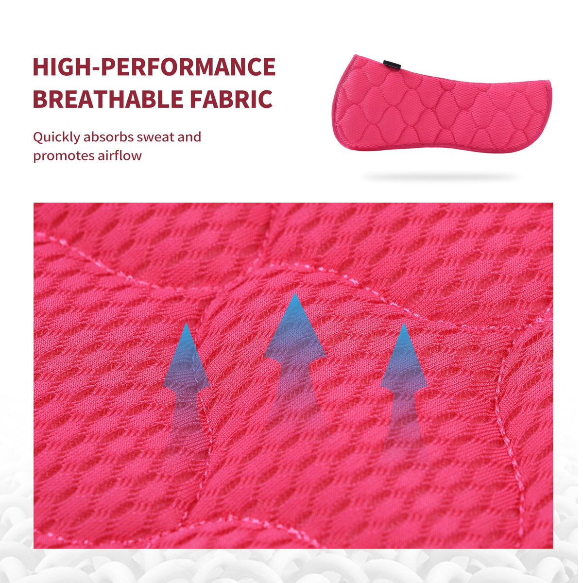 Mesh English Saddle Half Pad N107